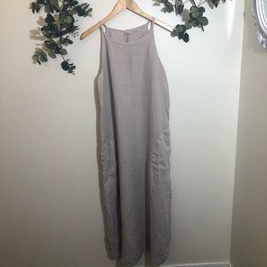 Laura Bianchi Italian Slip Linen Dress